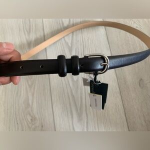 NWT Banana Republic Cow Leather Belt Black XXL